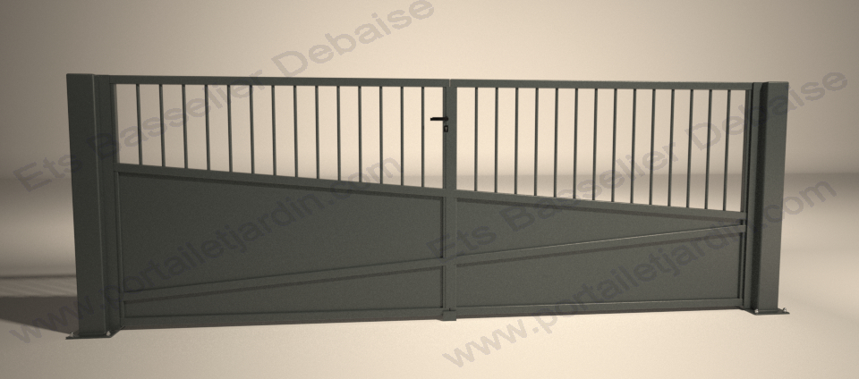 Portail et jardin